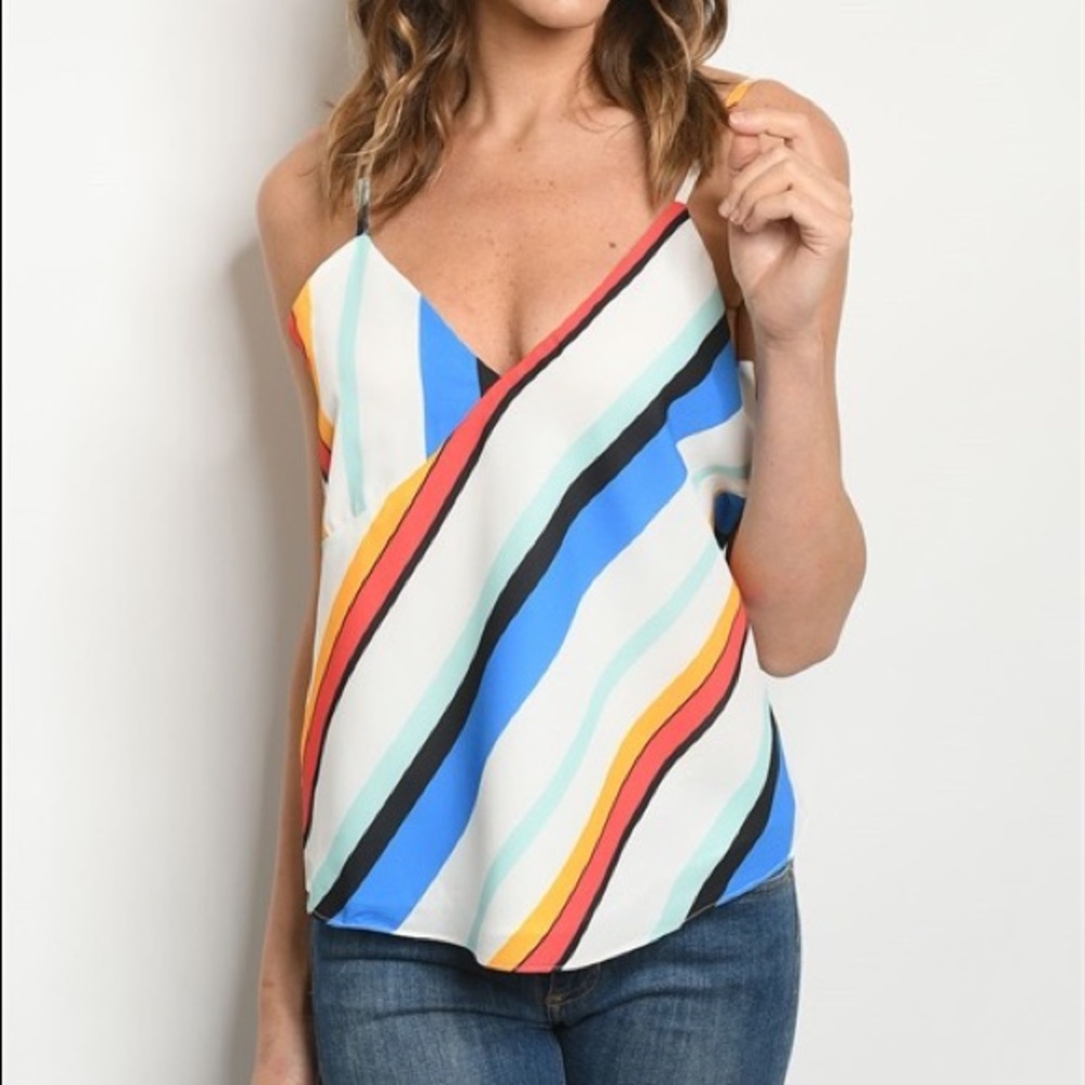 Blue Multi Top